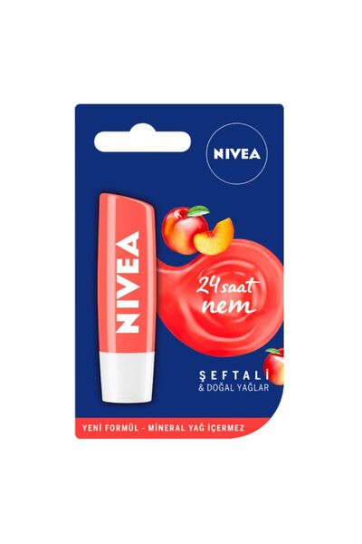 NIVEA Lip Care Fruity Shine Şeftali Dudak Bakım Kremi ( Şeftali Dudak Balmı )
