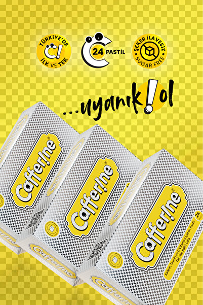 Genus Pharma Cafferine Pastil Cafferine, Kafein, Taurin, C Vitamini Ile Yorgunluğa Karşı Enerji Artırıcı Pastil (1 KUTU/24 ADET)