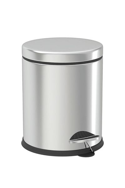 MultiStore Σετ χρωμίου 4 πεντάλ Κάδος απορριμμάτων WC Βούρτσα λεκάνης τουαλέτας Σετ οδοντόβουρτσας δοσομετρητής σαπουνιού