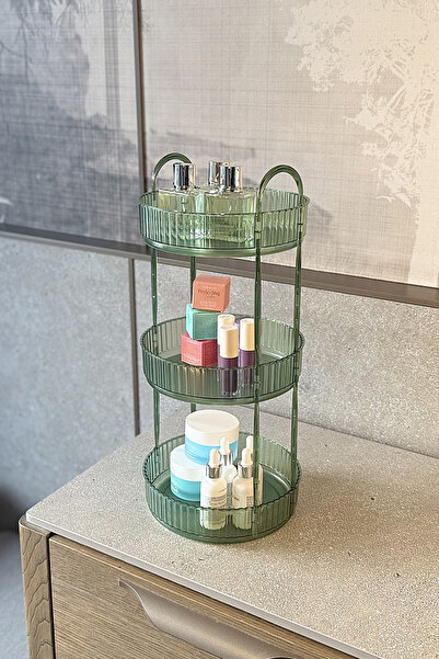 UNIQUE ME Emerald Makeup Organizer - Cosmetic and Jewelry Organizer, for Kitchen and Bathroom