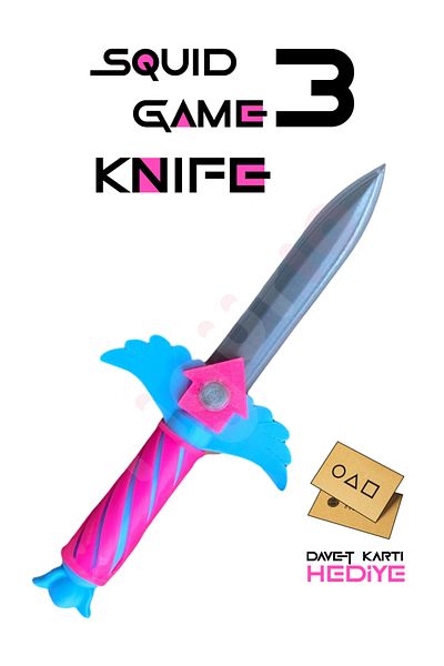 figurio Squid Game 3 Knife Figure / Invitation Card Gift