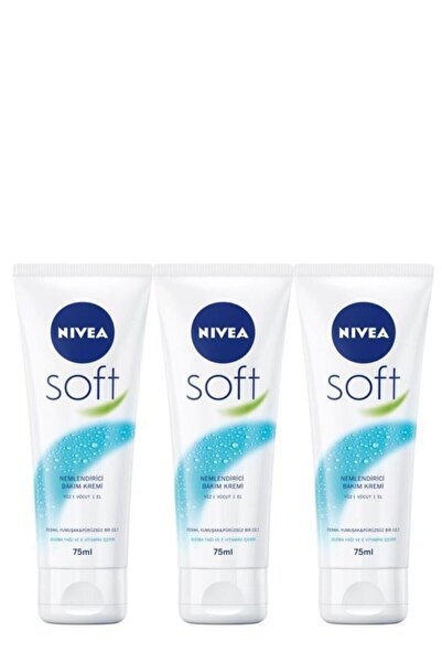 NIVEA Krem Soft 75 ml. X 3 Adet