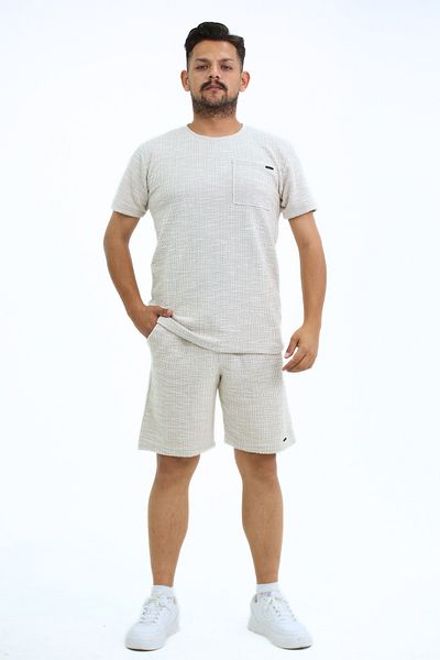EXSPORT Flamen Short Sleeve Shorts Set with Top Pocket