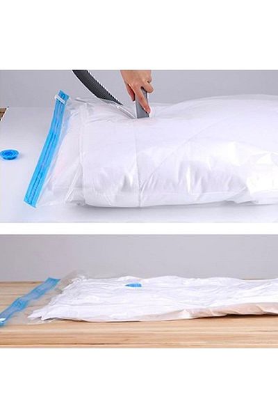 ESMİLA Set of 8 Vacuum Bag HURCH-4 Pieces 50*70-4 Pieces 55*90 Magic Saver Space Opening in Home Set ESMİLA16012024
