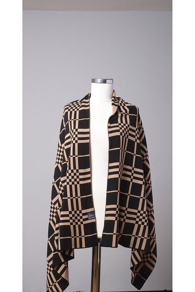 Sebir Moda Checkered Shawl