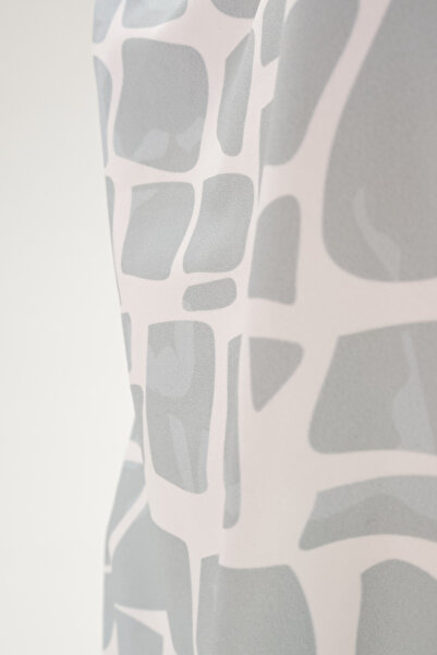 TooHot Kadın Gri Mermer Desenli Mayo