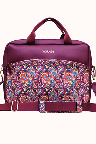 worken Laptop Çantası Evrak Macbook Çantası 15 Inç 15.6 Inç 39x30x4 Cm. Şal D...