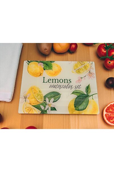 Maya Tempered Glass Vegetable Fruit Chopping Cutting Board, Oval Edges, Antibacterial 25X35Cm