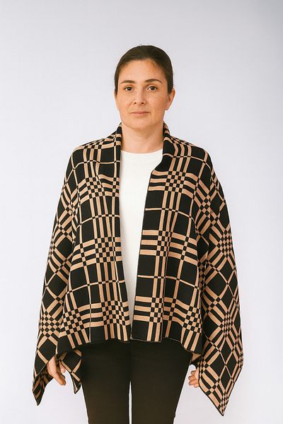 Sebir Moda Checkered Shawl