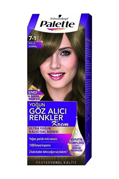Palette Saç Boyası Natural Göz Alıcı Renk 7-1 Küllü Kumral