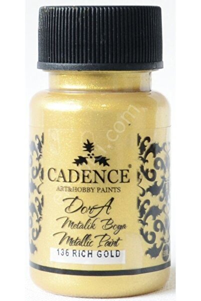 Cadence Dora Metalik Boya 136 Rich Gold 50ml