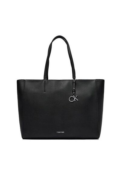Calvin Klein Dámská přihrádka na více karet s logem značky Umělá kůže černá taška přes rameno K60K610610-BAX