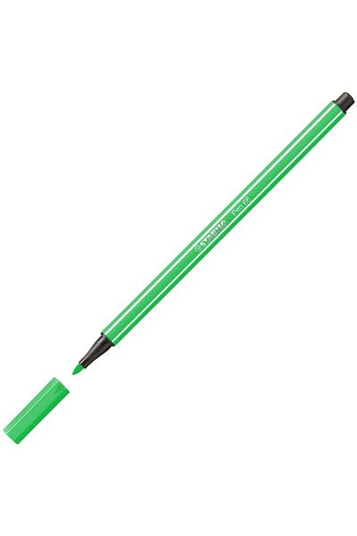 Stabilo Pen 68 1.0mm Felt Tip Pen 68/033 Fluorescent Green