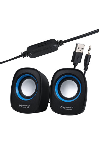 nelerbulurum Oval Kasa Şık Ve Zarif Görünümlü 1 + 1 Usb Mini Hoparlör ( 5 Watt * 4 Ohm )