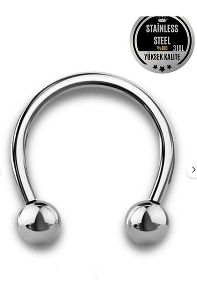 simagift 316l Surgical Steel Silver Color Set of 5 Septum Piercing