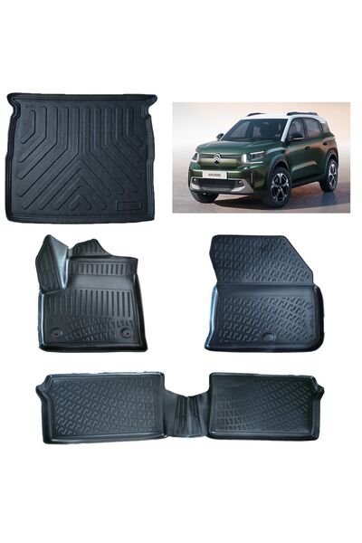 Rizline C3 Aircross Elektrikli 2025 Sonrası 3D Paspas ve Üst Bagaj Havuzu