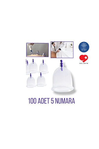 MediPal 100 Adet Vakumlu Hacamat Masaj Kupası (5 NUMARA)