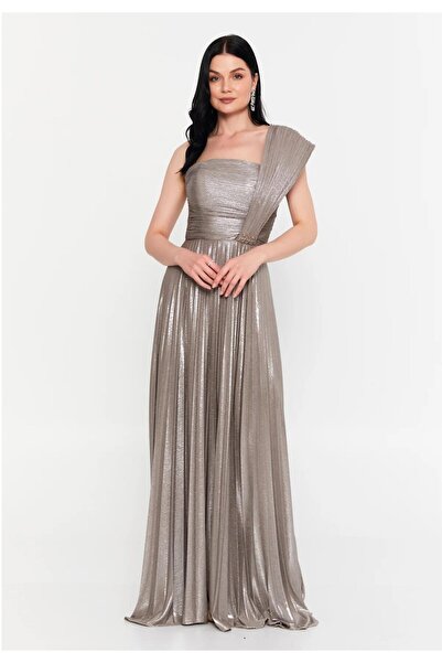 MAXXE 6015SIM SİMLİ LAME ELBİSE