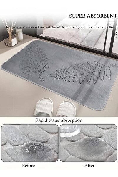 Generic Bathroom Rugs Sets 3 Piece, Absorbent Ultra Soft Memory Foam Bathroom Rug, Non Slip and Machine Wash