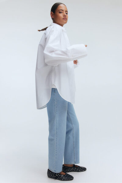 H&M MAMA Straight Ankle Jeans