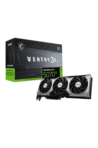 MSI Geforce Rtx 5070 Ti 16g Ventus 3X Oc Gddr7 256Bit Dx12 Gaming (Player) Graphics Card
