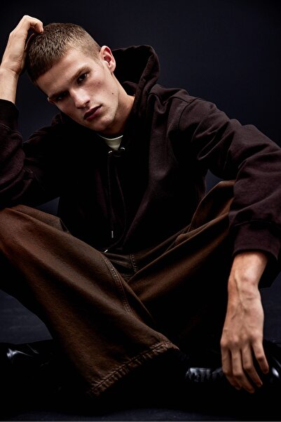 H&M Loose Fit Kapüşonlu Üst