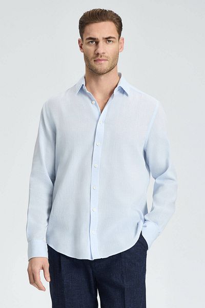 Hemington Sky Blue Pure Cotton Shirt