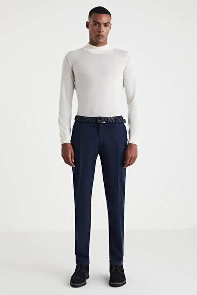 Hemington Pamuklu Lacivert Regular Fit Chino Pantolon