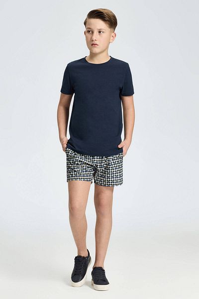 Hemington Navy Blue Crew Neck Basic Children's T-Shirt