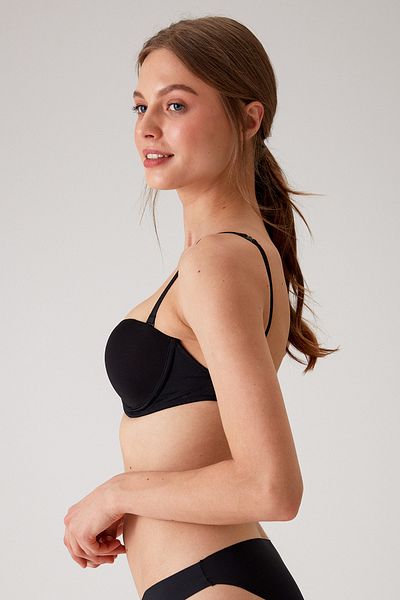 Pierre Cardin Σουτιέν Siena Micro Strapless Back Low-cut – Χωρίς εσώρουχο, χωρίς γέμιση, χρώμα και διαφανές λουράκι ώμου με δώρο