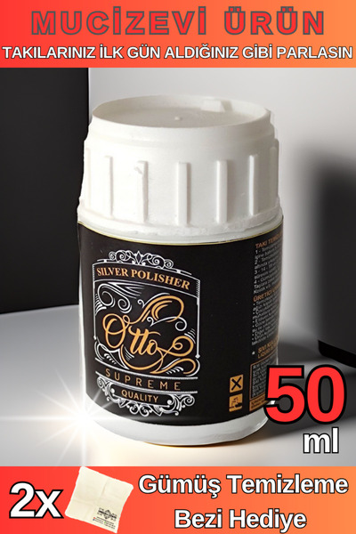 OSMANLI GÜMÜŞ 50 ml Otto Gümüş - Altın Ve Kaplamalı Takı Temizleme Parlatma Suyu