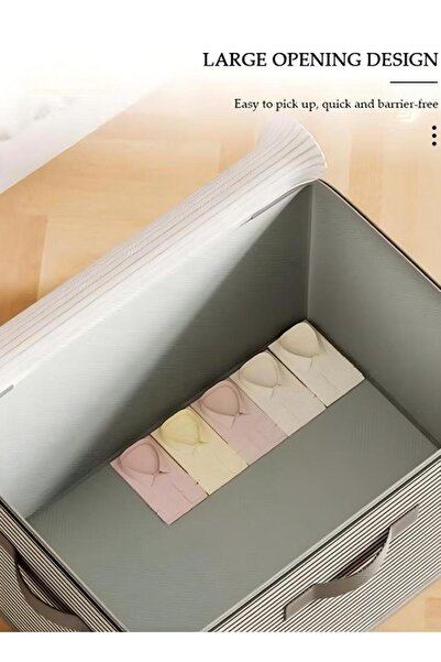 Generic 2 Pack Closet Storage Box with Zipper Lid, Dust Proof Attic Fabric Storage Box