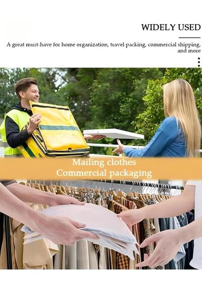 Generic 25 Pcs Frosted Clothes Packaging Bags for Shipping, Reusable Frosted Zipper Plastic Bags for Clothin