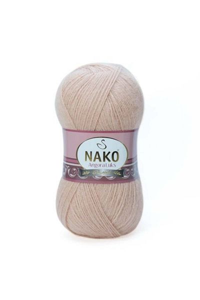 NAKO 5 τεμάχια Angora Luxury Hand Knitting Yarn 10042 Ανοιχτόχρωμο
