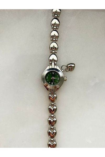 SPECTRUM PREMİUM Spectrum Premium Heart Detailed Metal Cord Mini Minimal Women Wrist Watch