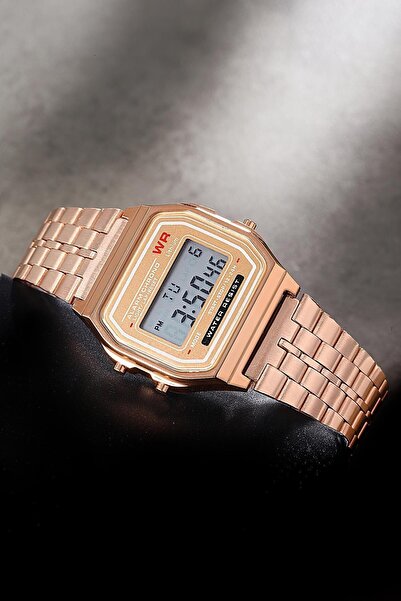 Newera Watch Unisex Bakır Retro Style Metal Kordon Dijital Kol Saati Umr410037