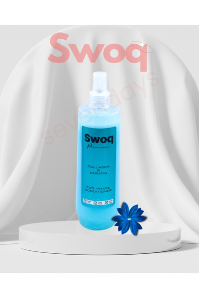 SWOQ Collagen&keratin Fön Suyu Çift Fazlı & Elektriklenme Önleyici & Isı Koru...