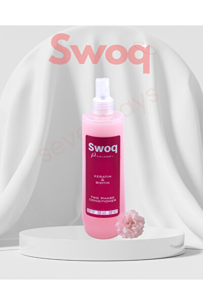 SWOQ Keratin & Biotin Fön Suyu Çift Fazlı & Elektriklenme Önleyici & Isı Koru...