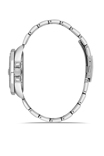 Supleon Special Series Steel Cord Silver Color 24 Months Warranty Waterproof Men's Wrist Watch with Calendar