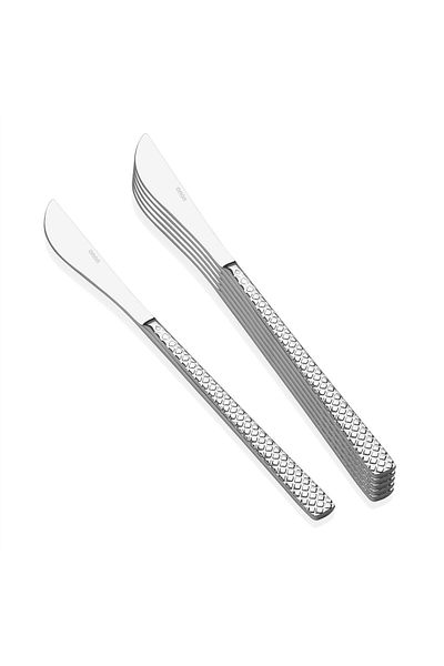 on-on Eiffel Cake Knife with 6 Mountains in 18/10 Material