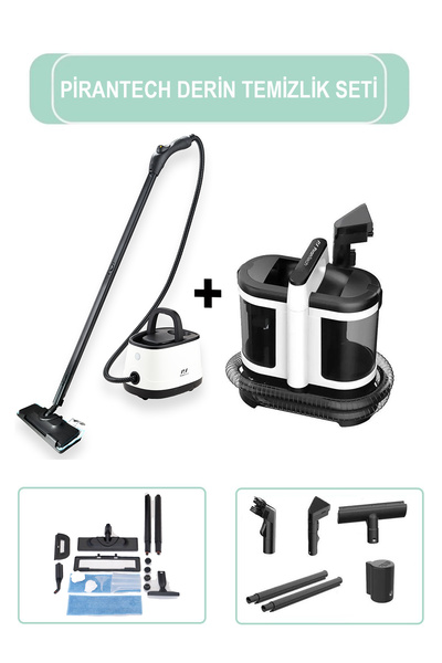 PiranTech CB-101A Buharlı Temizlik Makinası / V22C Koltuk Ve Halı Yıkama Makinesi