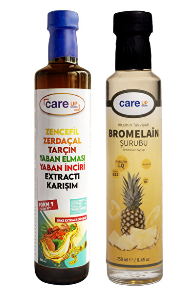 Care Up Form-9 Zerdeçal Ve Zencefil Sirke Karışımı 500 ml X Bromelain Şurubu ...