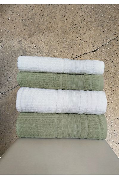 Fiesta Luxury Square Wrap 2 Pieces 50X90 cm and 2 Pieces 90X150 cm Boxed Turkish Bath Set