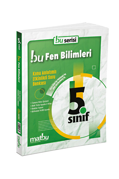 Matbu Yayınları 5. Sınıf Fen Bilimleri Konu Anlatımlı Etkinlikli Soru Bankası...