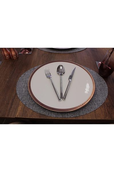 Mena Rise Şirinshop Oval Int Laser Cut American Service 2 Pcs 35X45 cm 1108107