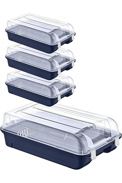 Mena Rise Şirinshop Set of 4 Women's Navy Blue Shoe Box 1108107