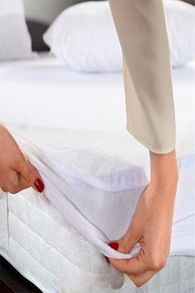 Mena Rise Şirinshop Water Liquid Proof Fitted Cotton Mattress Single and Double Size Mattress Pads 9 Different Sizes