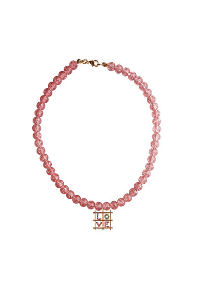 Venus Design Renkli Cam Boncuk Kolye