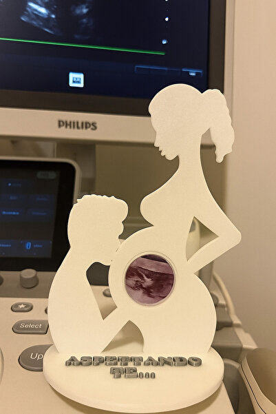 Lades Hamile Anne Ve Baba Ultrason Fotoğraf Çerçevesi