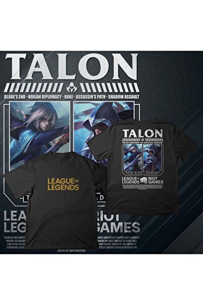 EZ Design League of Legends - TALON - Baskılı Oversize T-shirt